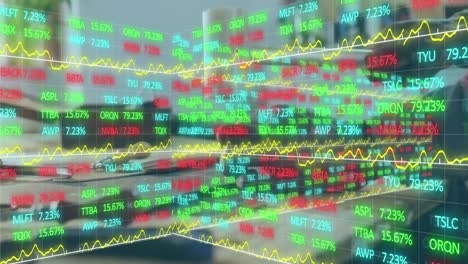 Animación-Del-Procesamiento-De-Datos-Financieros-Sobre-Un-Carpintero-Usando-Un-Martillo