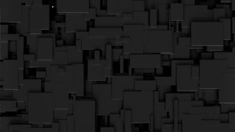 animation of 3d cityscape and data processing