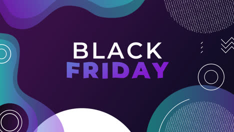 an animation of a gradient black friday concept