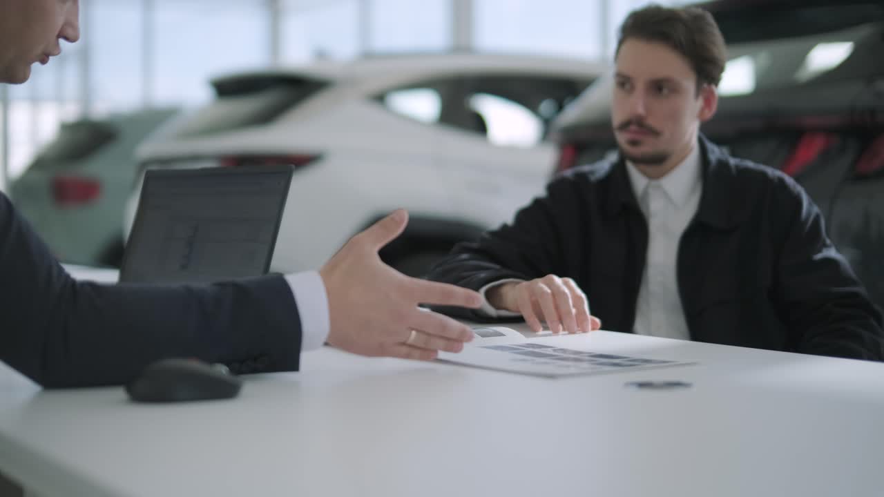 Customer at Car Dealership