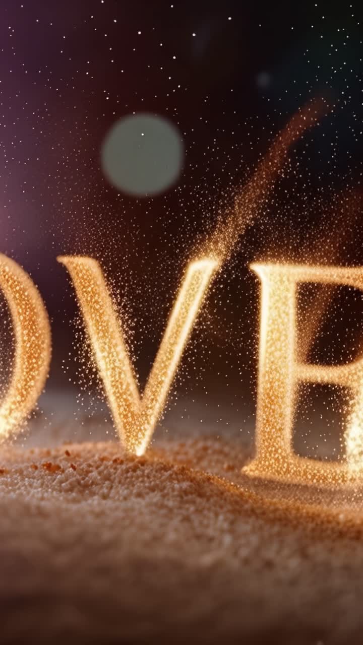 A captivating display of luminous particles forming the letters L and E, creating an enchanting effect that captures the essence of magic and wonder in a digital realm