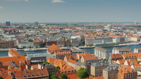 view of the stylish city district of copenhagen 4k video