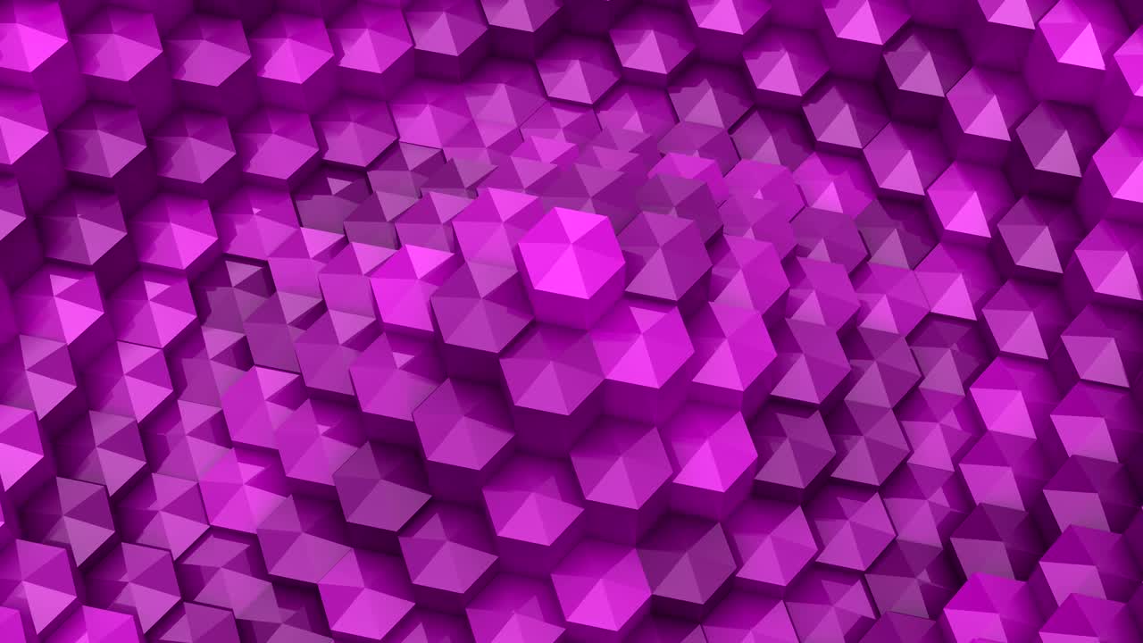 los hexágonos formaron una onda