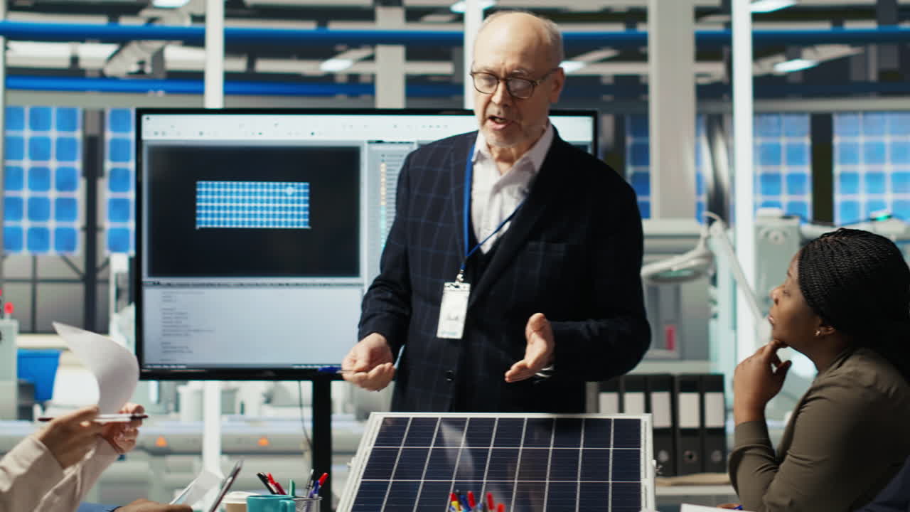 Photovoltaics Plant Researchers Meeting To Optimize Energy Production