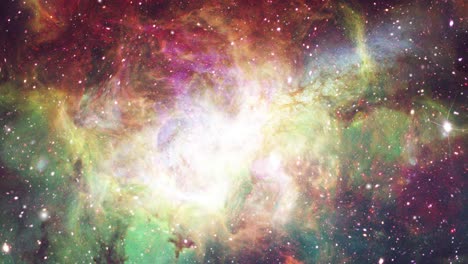 las coloridas nubes nebulosas del universo se están acercando