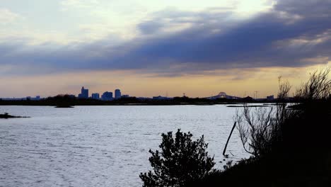 view of corpus christi from indian lake state park