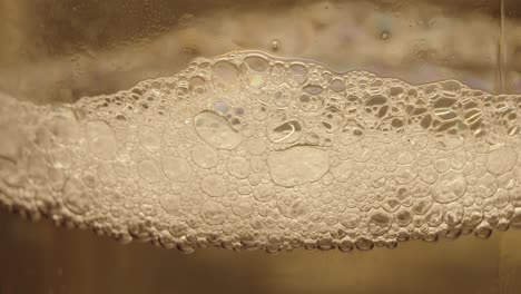 air bubbles in a glass macro 50p