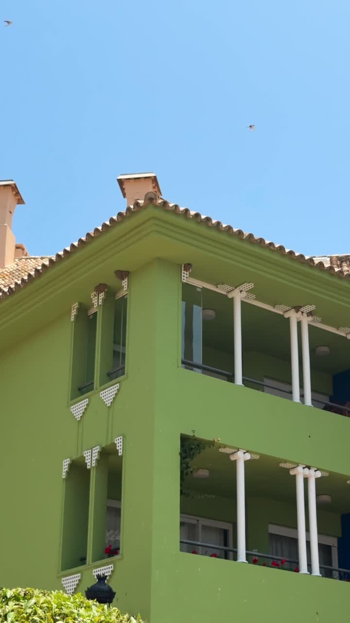 Colorful Buildings in a Mediterranean Town