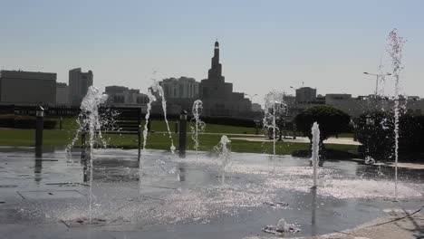 doha water fountain