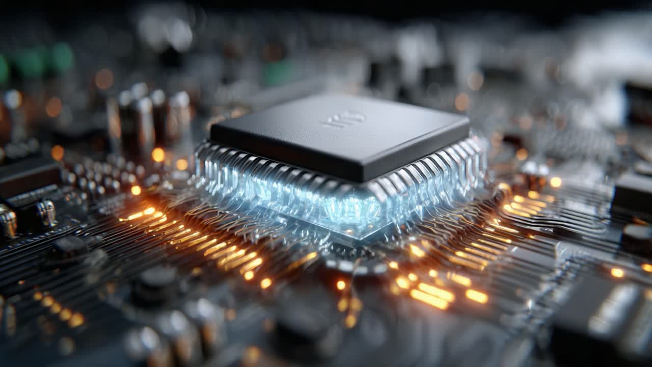 Exploring the Intricacies of Advanced Microchip Technology: A Close-Up View of a Powerful Processor Integrating Cutting-Edge Circuit Designs and Enhanced Performance Features