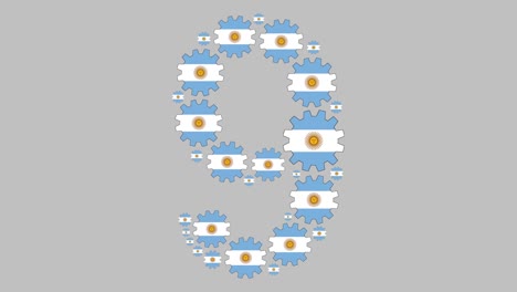 número nueve argentino