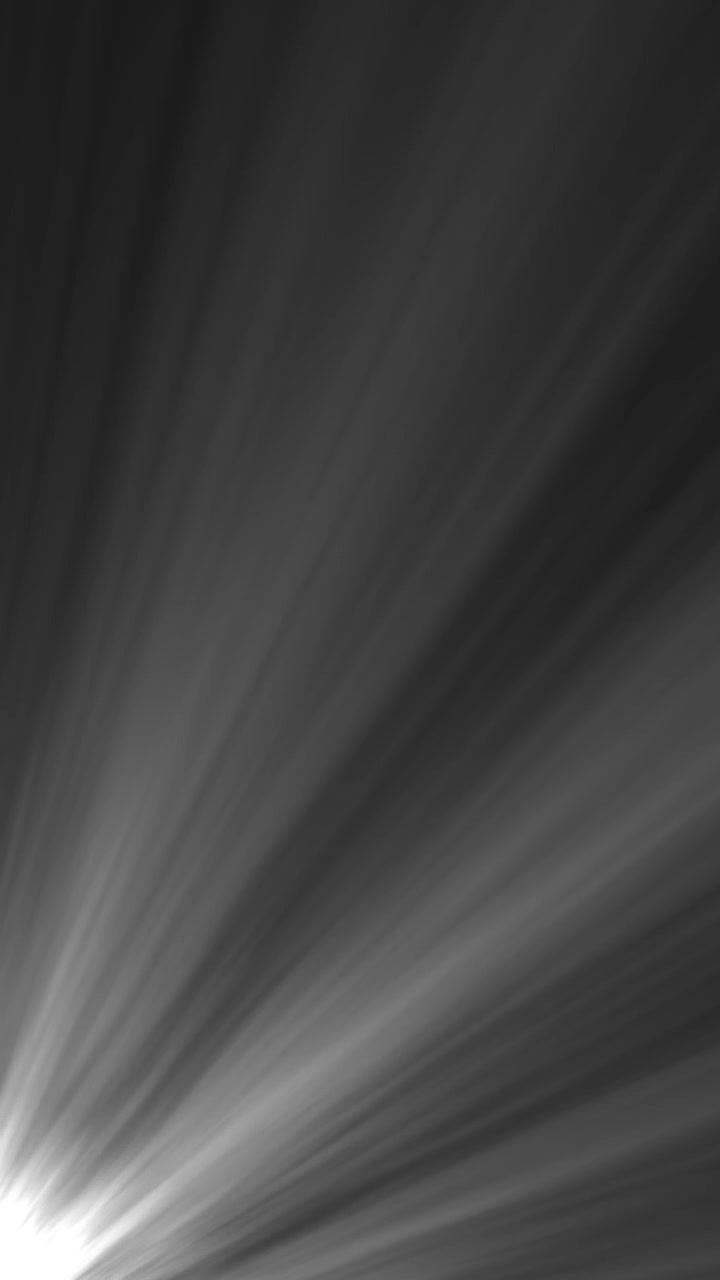 Dynamic White Light Rays Moving on Dark Background