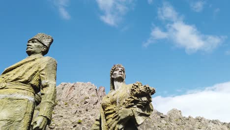 Statue-of-Mustafa-Kemal-Ataturk-in-front-of-Hills