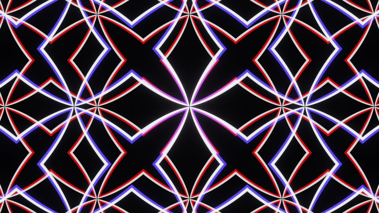 patrón cruzado abstracto de neón pulsante