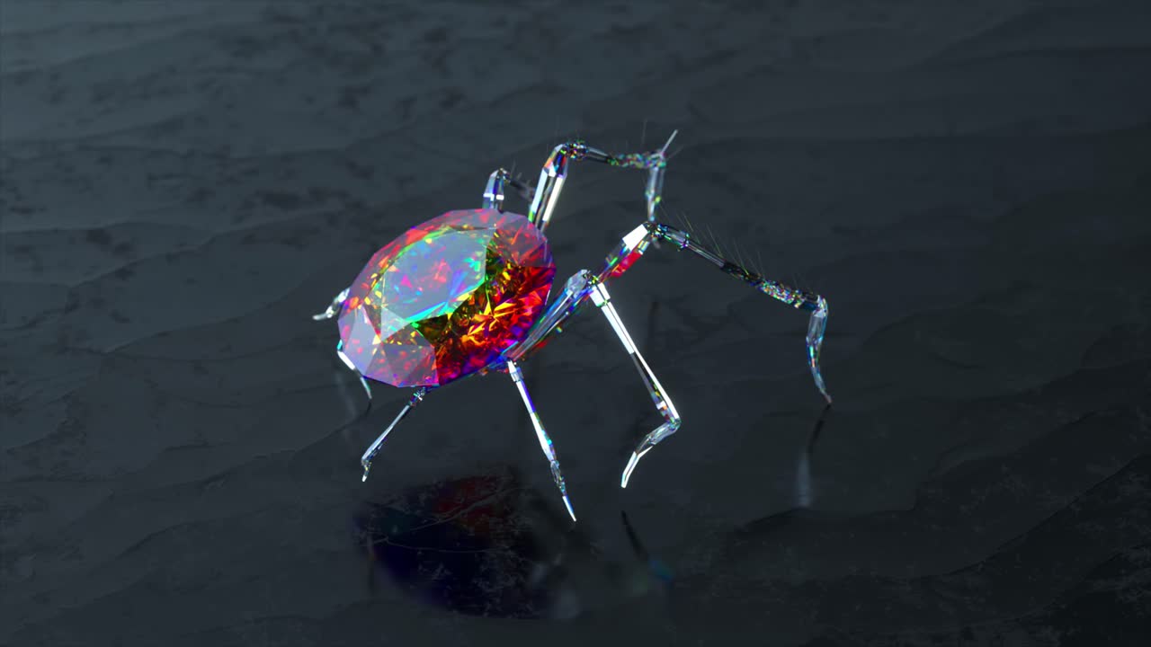 다이아몬드 스파이더 3d 렌더링