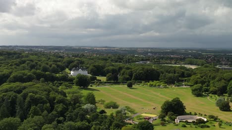 Aerial-of-Marselisborg-Castle-Aarhus-Denmark