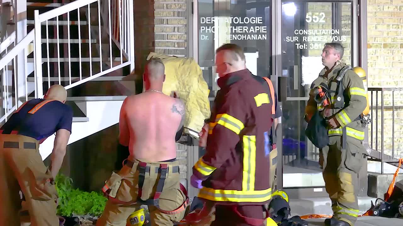 Firefighters Responding to an Emergency at a Dermatology Office