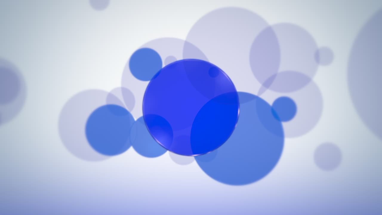 그라디언트 파란색과 색 원 패턴