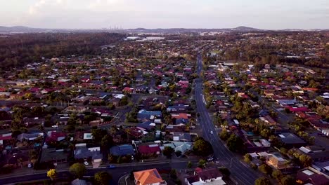 australian suburb aerial, algester. queensland