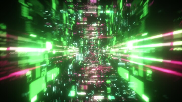 Abstract Neon Tunnel