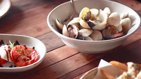 delicious seafood and fries meal