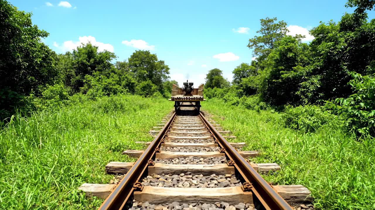 Bamboo Train Adventure on Rural Railway