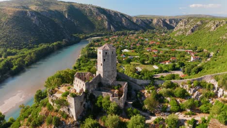 aerial view of historic village - pocitelj, bosnia and herzegovina