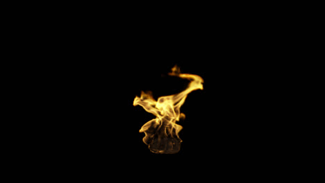 una llama ardiente