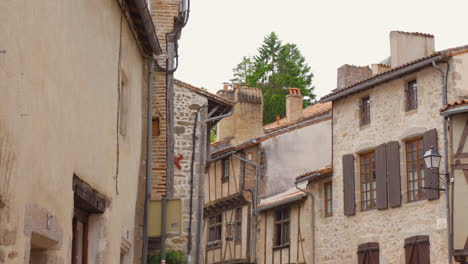 charming street scene in a historic french village