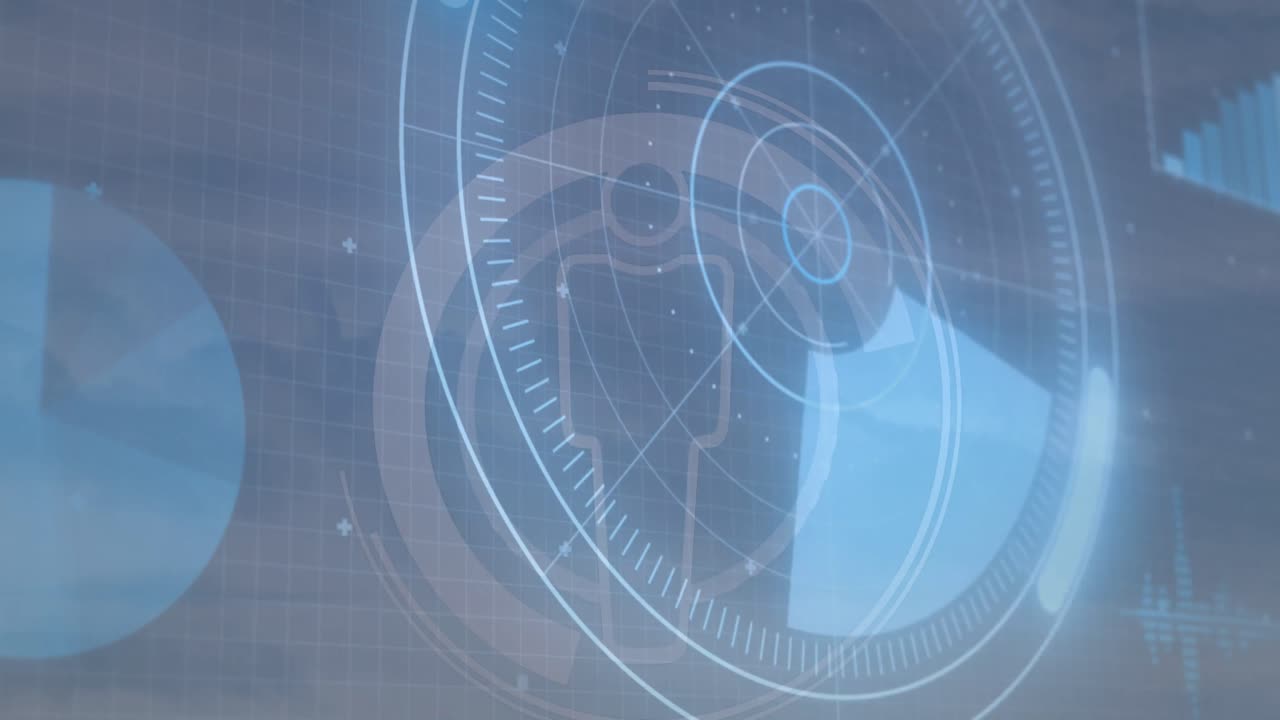 animación del círculo de procesamiento sobre el círculo de conexiones