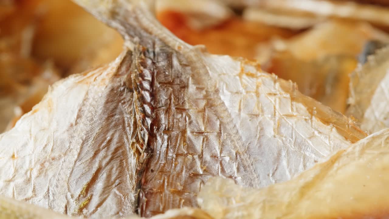 Dried Fish Close-up