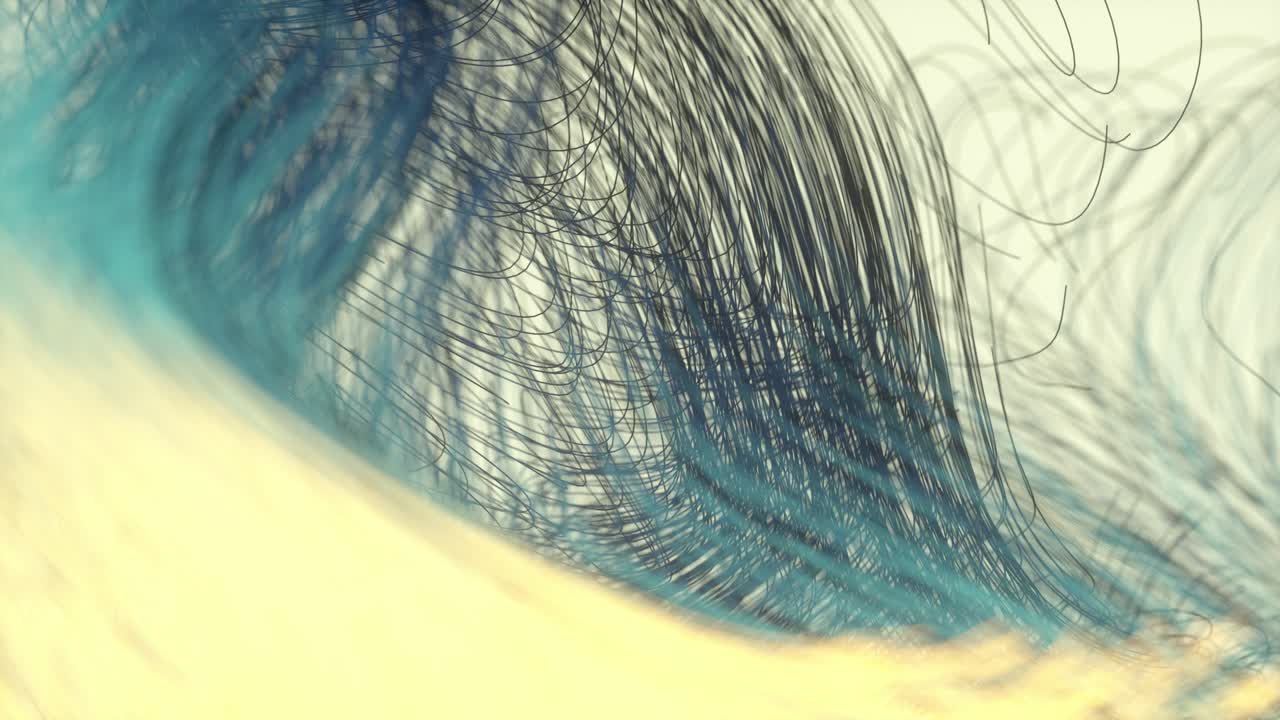 líneas coloridas fluyentes, fondo de animación abstracta, renderización en 3d.