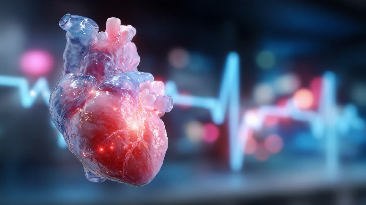 A Stunning Visualization of the Human Heart in Motion, Set Against a ...
