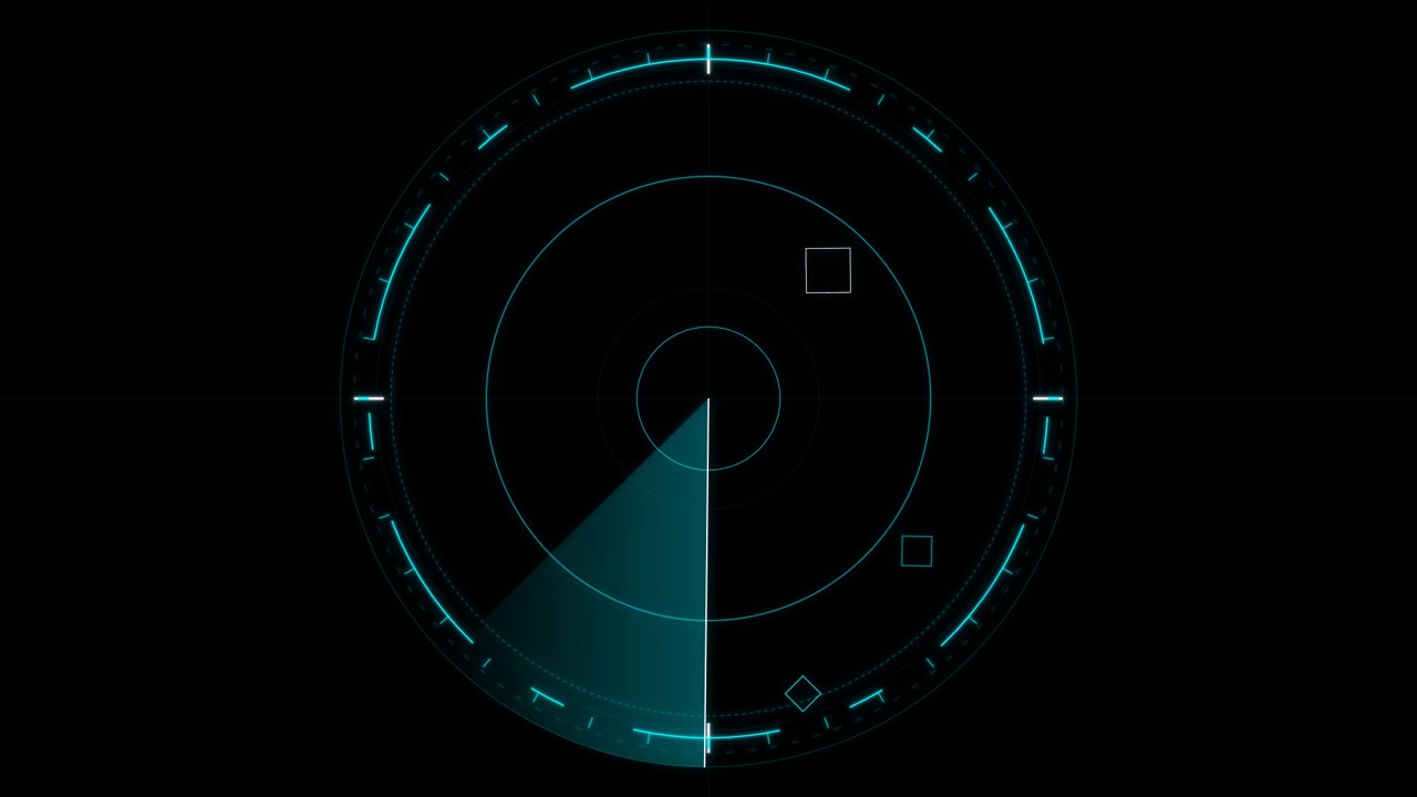Schermo Radar Digitale in Scansione per Obiettivi
