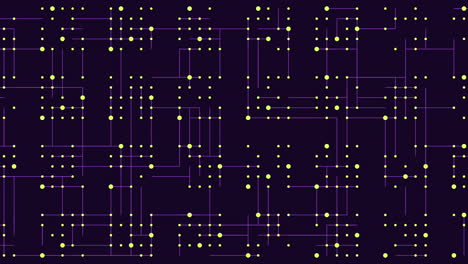 vibrant grid yellow dots on purple background