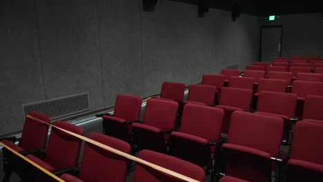 empty movie theater panning