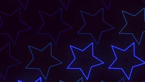 stunning blue star pattern on a black background