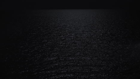 quiet sea at dark night