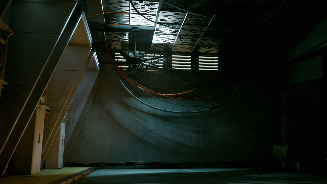 Dark and Industrial Interior