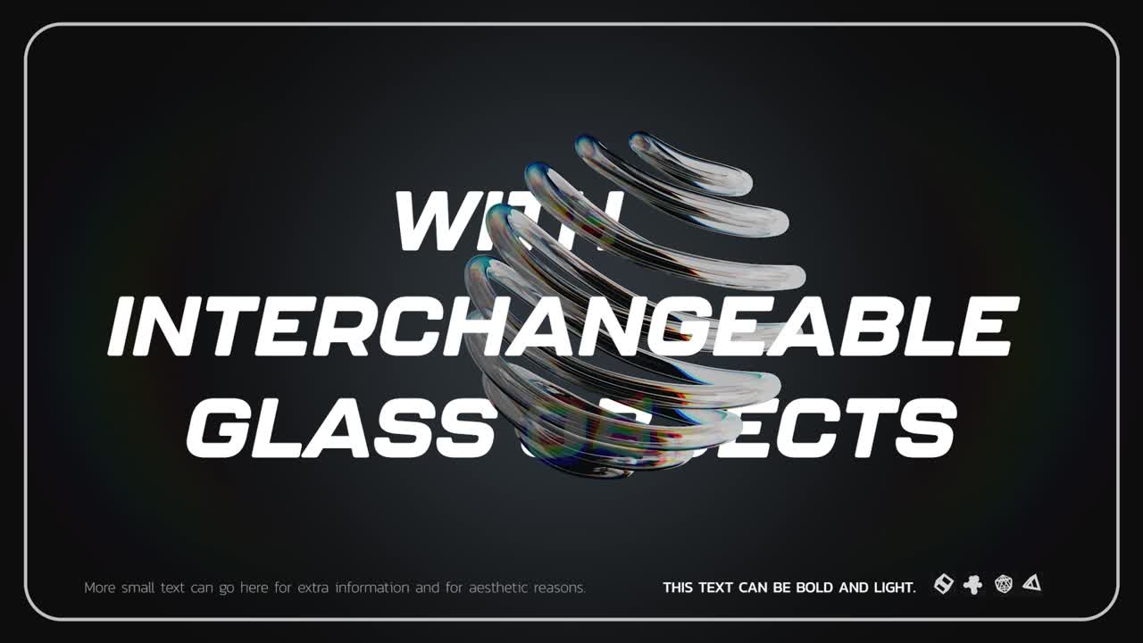 Glasobjecten en gekleurde diamanten
