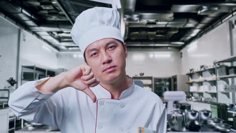 chef disapproving