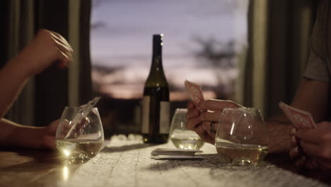 three friends drinking wine