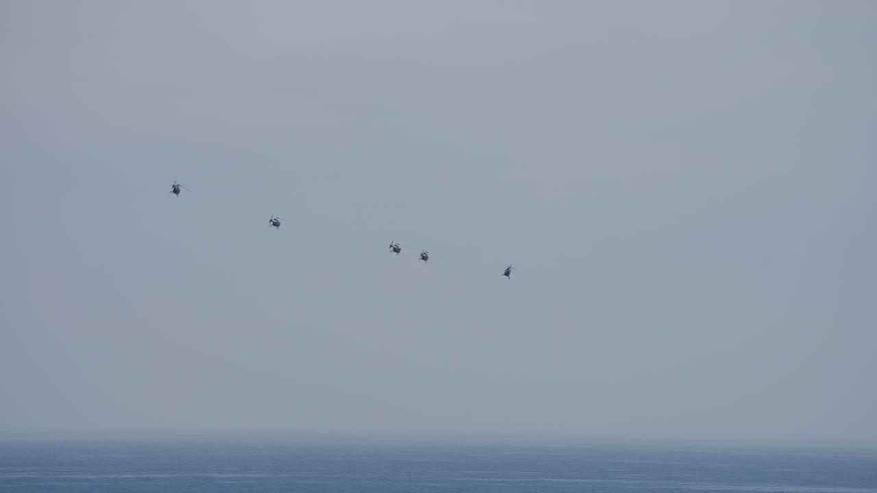 Helicopters in Flight
