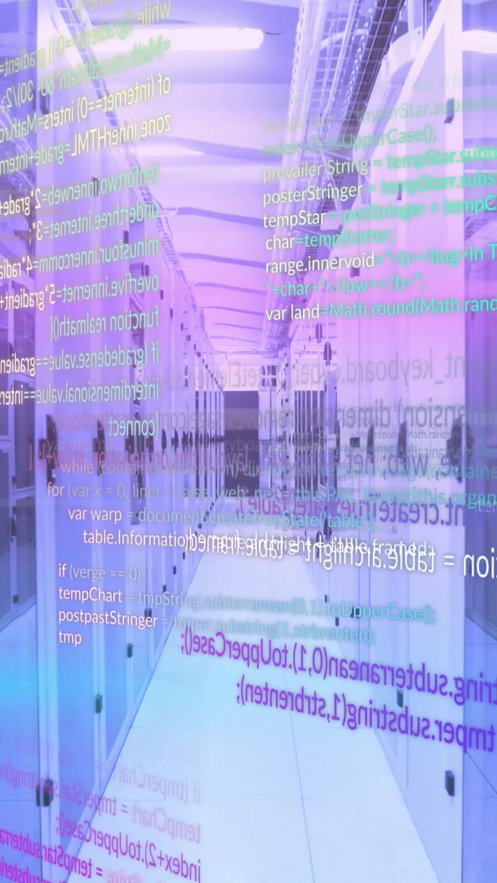 Animation of data processing over computer servers