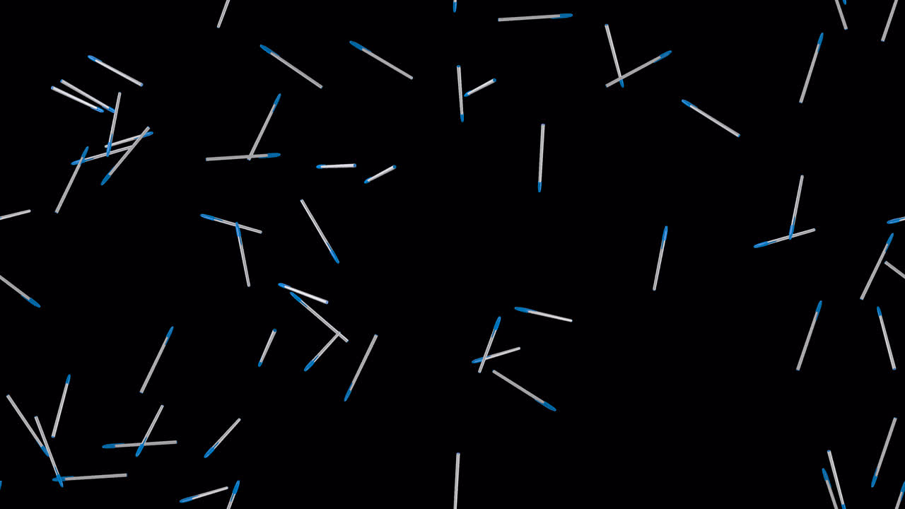 las baldosas del bucle de plumas girando con alfa