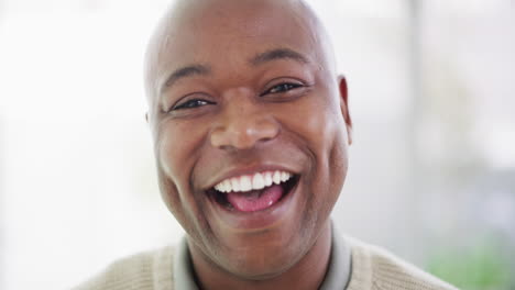 Portrait-of-a-mature-African-American-man's-face