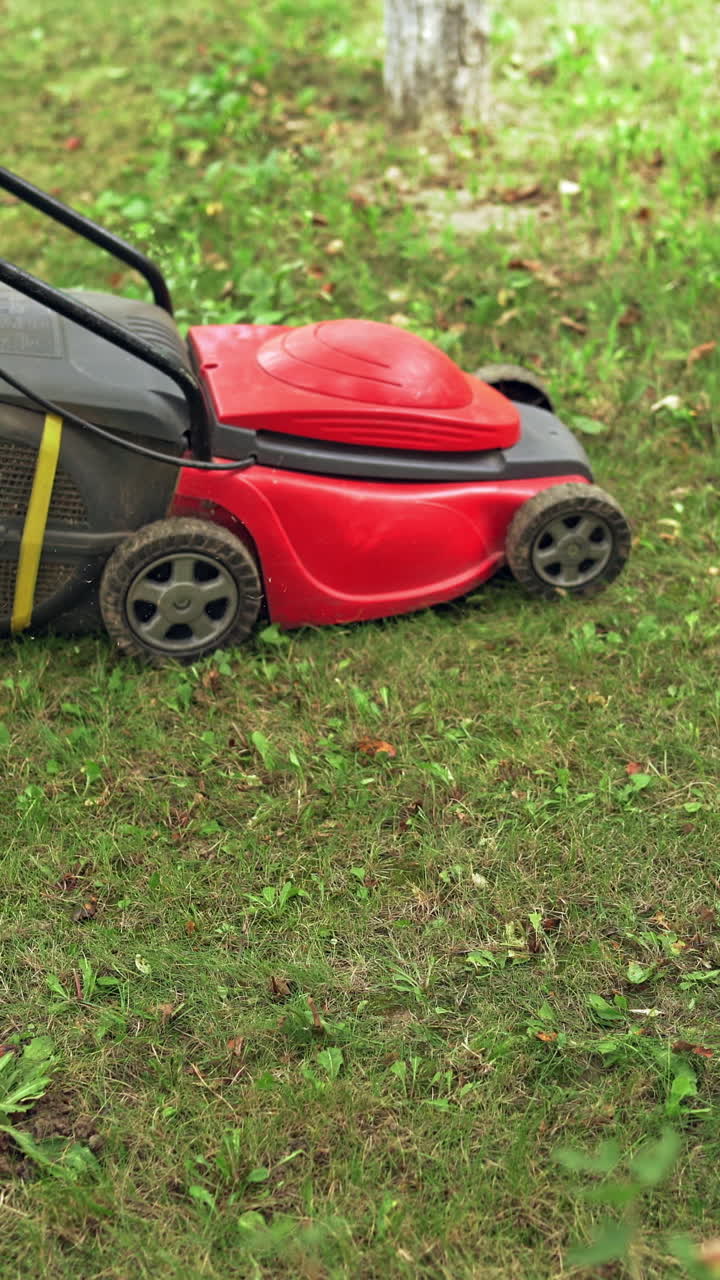 Garden works and equipment. Vertical video