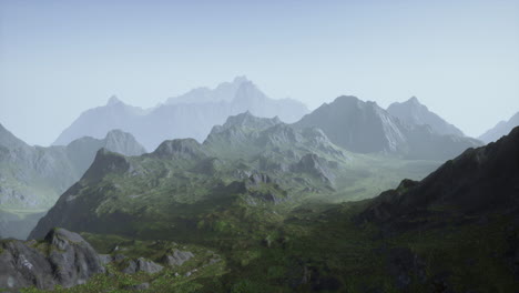 rocky mountain scenery of dolomites alps