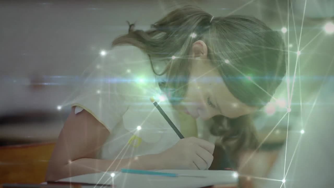 여학생들의 글쓰기를 통한 연결 네트워크의 애니메이션