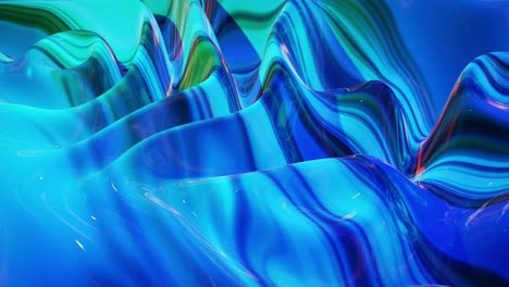 looped abstract fluid background multicolor marble style. beautiful glossy wavy surface of liquid with pattern, gradient color and flow waves on it. creative bright bg with soft smooth animation.